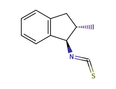1H-Indene, 2,3-dihydro-2-iodo-1-isothiocyanato-, trans-