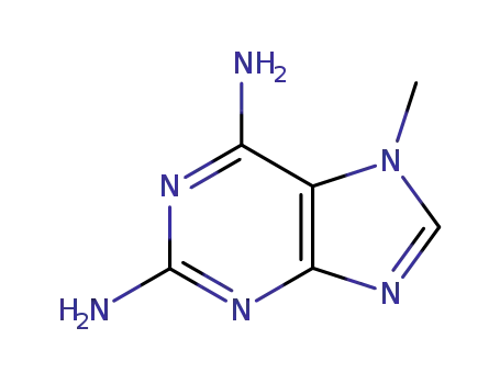 Molecular Structure of 7329-82-0 (7-methyl-7H-purine-2,6-diamine)