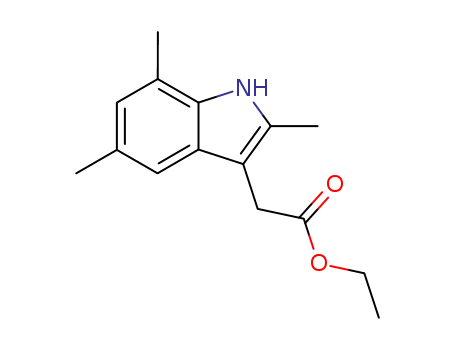 1H-Indole-3-aceticacid, 2,5,7-trimethyl-, ethyl ester cas  7357-49-5