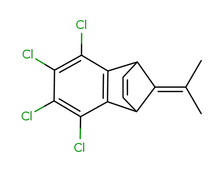 Molecular Structure of 51716-02-0 (5,6,7,8-Tetrachloro-9-isopropylidene-1,4-dihydro-1,4-methano-naphthalene)