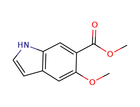 Molecular Structure of 735287-30-6 (5-Hydroxy-6-indolecarboxylic acid Methyl ester)