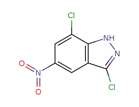 Molecular Structure of 74209-23-7 (3,7-Dichloro-5-nitro-1H-indazole)