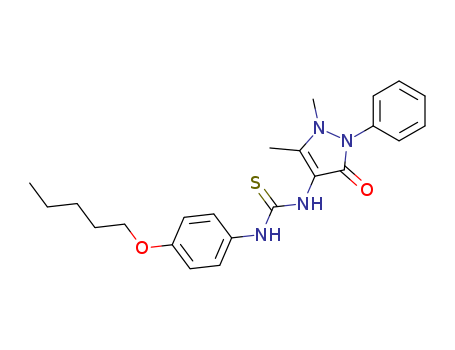 3-(4-ANTIPYRINYL)-1-(P-PENTOXYPHENYL)-2-THIOUREA
