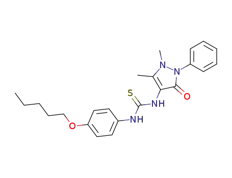 Urea, 3-(4-antipyrinyl)-1-(p-pentoxyphenyl)-2-thio-