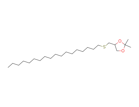 Molecular Structure of 62244-39-7 (1,3-Dioxolane, 2,2-dimethyl-4-[(octadecylthio)methyl]-)