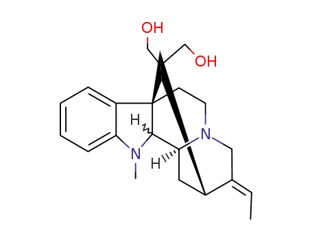 Molecular Structure of 7385-60-6 (1,2-Dihydro-17-hydroxy-1-methylakuammilan-16-methanol)