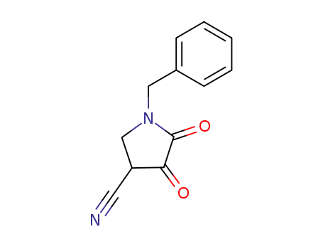 Molecular Structure of 7399-12-4 (1-benzyl-4,5-dioxopyrrolidine-3-carbonitrile)