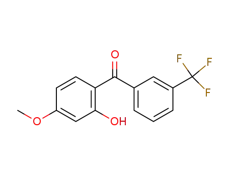 Molecular Structure of 7396-89-6 ((2-hydroxy-4-methoxy-phenyl)-[3-(trifluoromethyl)phenyl]methanone)