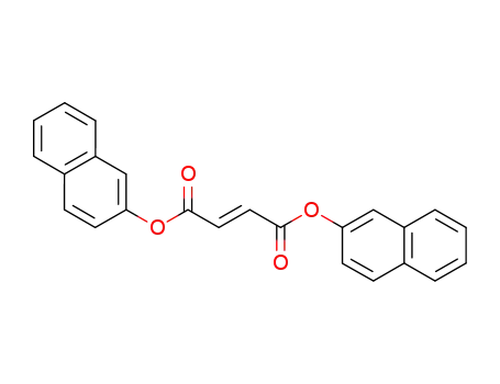 Molecular Structure of 73839-82-4 (Fumaric acid di(2-naphtyl) ester)