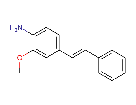 Molecular Structure of 73928-02-6 (3-Methoxy-4-stilbenamine)