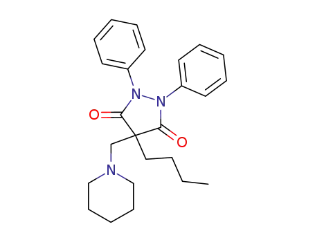 Molecular Structure of 74152-34-4 (4-butyl-1,2-diphenyl-4-(piperidin-1-ylmethyl)pyrazolidine-3,5-dione)