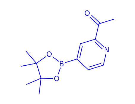 Molecular Structure of 741709-58-0 (2-ACETYLPYRIDINE-4-BORONIC ACID PINACOL ESTER)