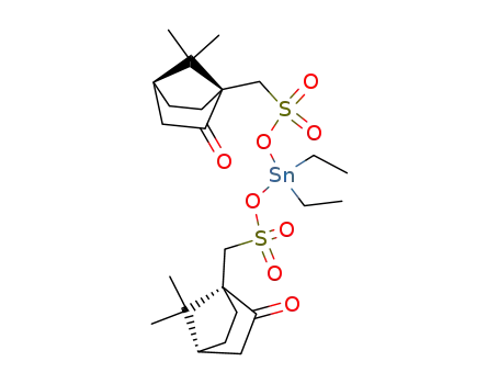 Molecular Structure of 73940-85-9 (diethyltin, [(4S)-7,7-dimethyl-2-oxo-norbornan-1-yl]methanesulfonic ac id)