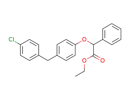 Benzeneacetic acid, alpha-(4-((4-chlorophenyl)methyl)phenoxy)-, ethyl ester, (+-)-