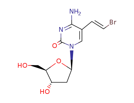 Molecular Structure of 74131-09-2 (5-(2-bromovinyl)-2'-deoxycytidine)