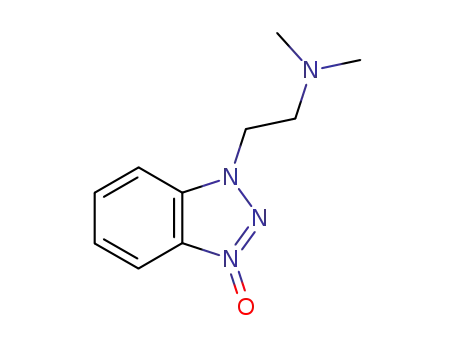 Molecular Structure of 73941-88-5 (1H-Benzotriazole-1-ethanamine, N,N-dimethyl-, 3-oxide)