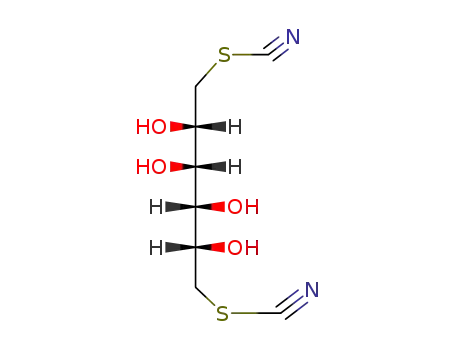 Molecular Structure of 73928-09-3 (1,6-Dideoxy-1,6-di(thiocyanato)-D-mannitol)