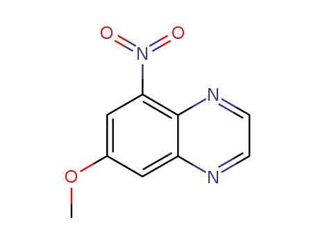 Molecular Structure of 64457-69-8 (Quinoxaline, 7-methoxy-5-nitro-)