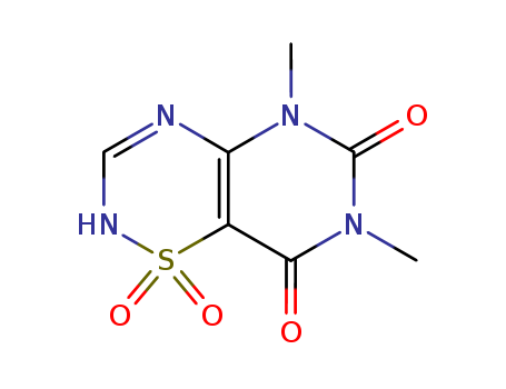 2H-PYRIMIDO(4,5-E)-1,2,4-THIADIAZINE-6,8(5H,7H)-DIONE,5,7-DIMETHYL-,1,1-DIOXIDE