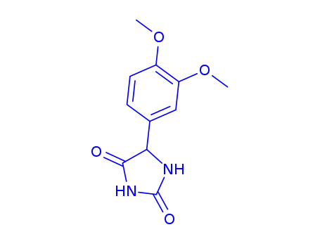 Molecular Structure of 74038-69-0 (5-(3,4-Dimethoxyphenyl)hydantoin)