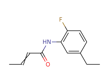 but-2-enoic acid 5-ethyl-2-fluoro-anilide