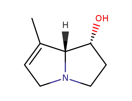 Molecular Structure of 6029-72-7 (1,2-didehydro-7β-hydroxy-1-methyl-8α-pyrrolizidine)