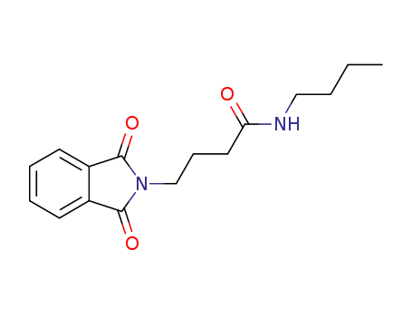 Molecular Structure of 74169-77-0 (N-butyl-4-(1,3-dioxo-1,3-dihydro-2H-isoindol-2-yl)butanamide)
