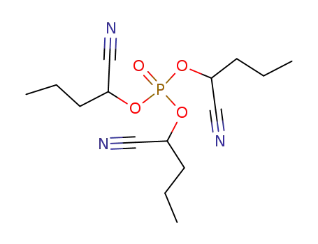 Molecular Structure of 73972-81-3 (Phosphoric acid tris(1-cyanobutyl) ester)