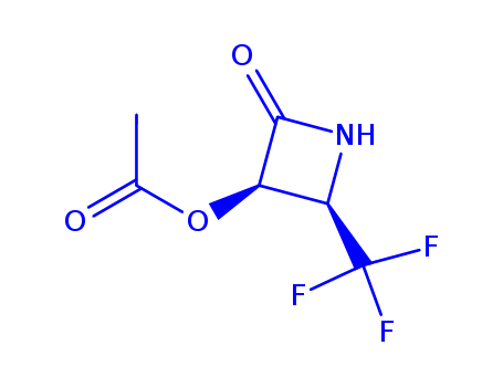2-AZETIDIN-1-YLNE,3-(ACETYLOXY)-4-(TRIFLUOROMETHYL)-,(3R,4R)-REL-