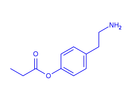 Molecular Structure of 740027-02-5 (Phenol, 4-(2-aminoethyl)-, propanoate (ester) (9CI))