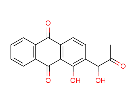 9,10-Anthracenedione, 1-hydroxy-2-(1-hydroxy-2-oxopropyl)-