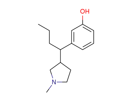Molecular Structure of 73986-58-0 (3-(1-(1-Methyl-3-pyrrolidinyl)butyl)phenol)