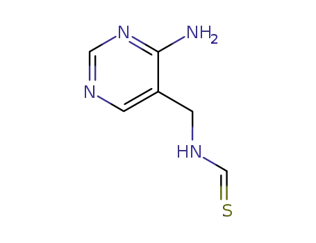 Molecular Structure of 98135-63-8 (<i>N</i>-(4-amino-pyrimidin-5-ylmethyl)-thioformamide)