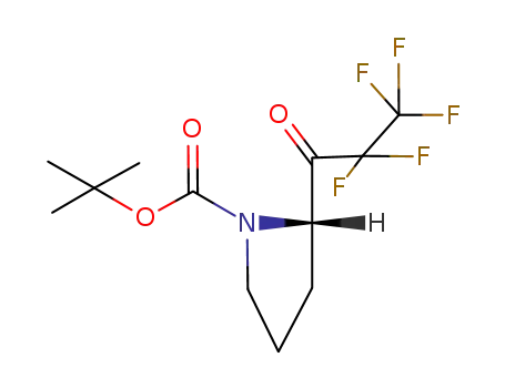 1-Pyrrolidinecarboxylic acid, 2-(2,2,3,3,3-pentafluoro-1-oxopropyl)-,
1,1-dimethylethyl ester, (S)-