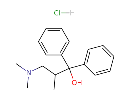 Molecular Structure of 7405-15-4 (alpha-[2-(dimethylamino)-1-methylethyl]benzhydryl alcohol hydrochloride)