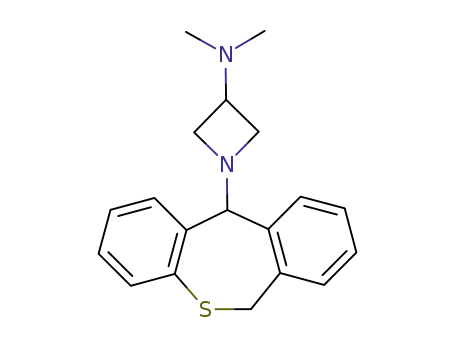 Molecular Structure of 69159-42-8 (3-Azetidinamine,1-(6,11-dihydrodibenzo[b,e]thiepin-11-yl)-N,N-dimethyl-)