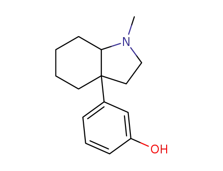 Molecular Structure of 73986-57-9 (3-(1-Methylhexahydroindolin-3a-yl)phenol)