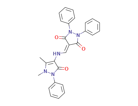 4-[(2,3-ジヒドロ-1,5-ジメチル-3-オキソ-2-フェニル-1H-ピラゾール-4-イル)アミノメチレン]-1,2-ジフェニル-3,5-ピラゾリジンジオン