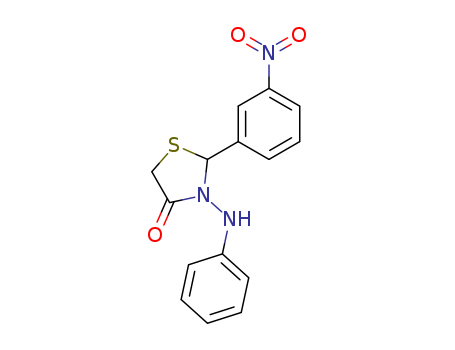 3-(PHENYLAMINO)-2-(3-NITROPHENYL)THIAZOLIDIN-4-ONE