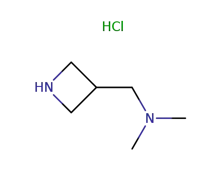 Molecular Structure of 741287-55-8 (Azetidin-3-yl-N,N-dimethylmethanamine hydrochloride)