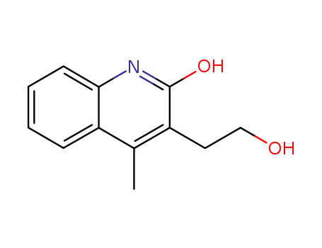 Molecular Structure of 5970-94-5 (2(1H)-Quinolinone, 3-(2-hydroxyethyl)-4-methyl-)
