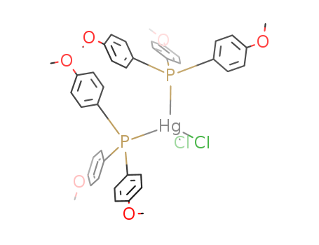 Mercury,dichlorobis[tris(4-methoxyphenyl)phosphine-P]-, (T-4)- (9CI)