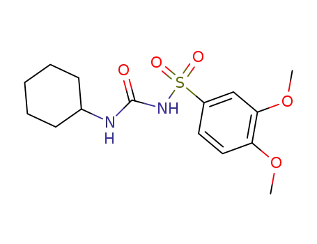 Molecular Structure of 73953-73-8 (1-Cyclohexyl-3-(3,4-dimethoxyphenylsulfonyl)urea)