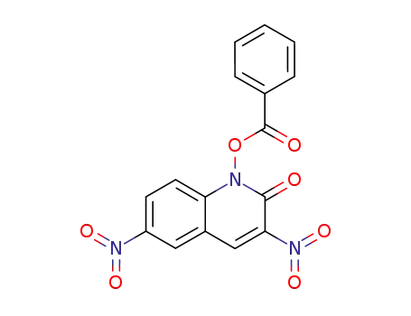 Molecular Structure of 131459-07-9 (1-benzoyloxy-3,6-dinitro-1<i>H</i>-quinolin-2-one)