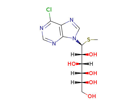 D-Glucitol,1-C-(6-chloro-9H-purin-9-yl)-1-S-methyl-1-thio-, (S)- (9CI) cas  74247-52-2