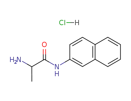 Molecular Structure of 74144-49-3 (DL-ALANINE BETA-NAPHTHYLAMIDE HYDROCHLORIDE)