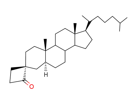 Molecular Structure of 74345-22-5 ((3S)-Spiro[cholestane-3,1'-cyclobutan]-2'-one)