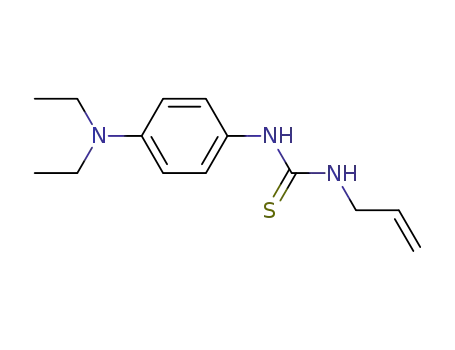 Molecular Structure of 74051-50-6 (1-Allyl-3-[4-(diethylamino)phenyl]thiourea)