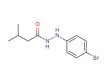 Molecular Structure of 74306-00-6 (Isovaleric acid, 2-(p-bromophenyl)hydrazide)