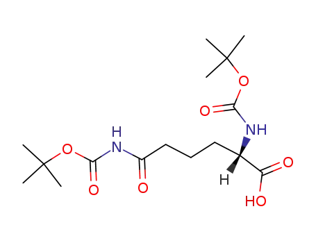 Molecular Structure of 108312-35-2 (N<sup>α</sup>,N<sup>ca</sup>-di-tert-butyloxycarbonyl-L-homoglutamine)